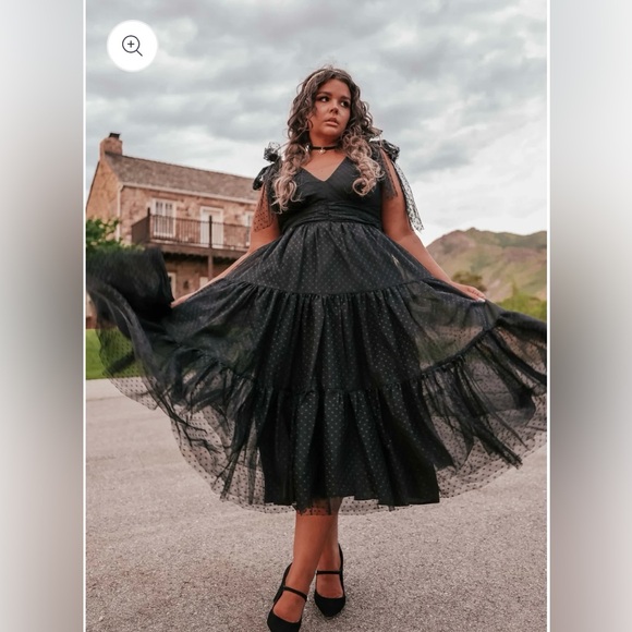 NWT JessaKae Jeanne Dress in Black, size 1X - Picture 3 of 10